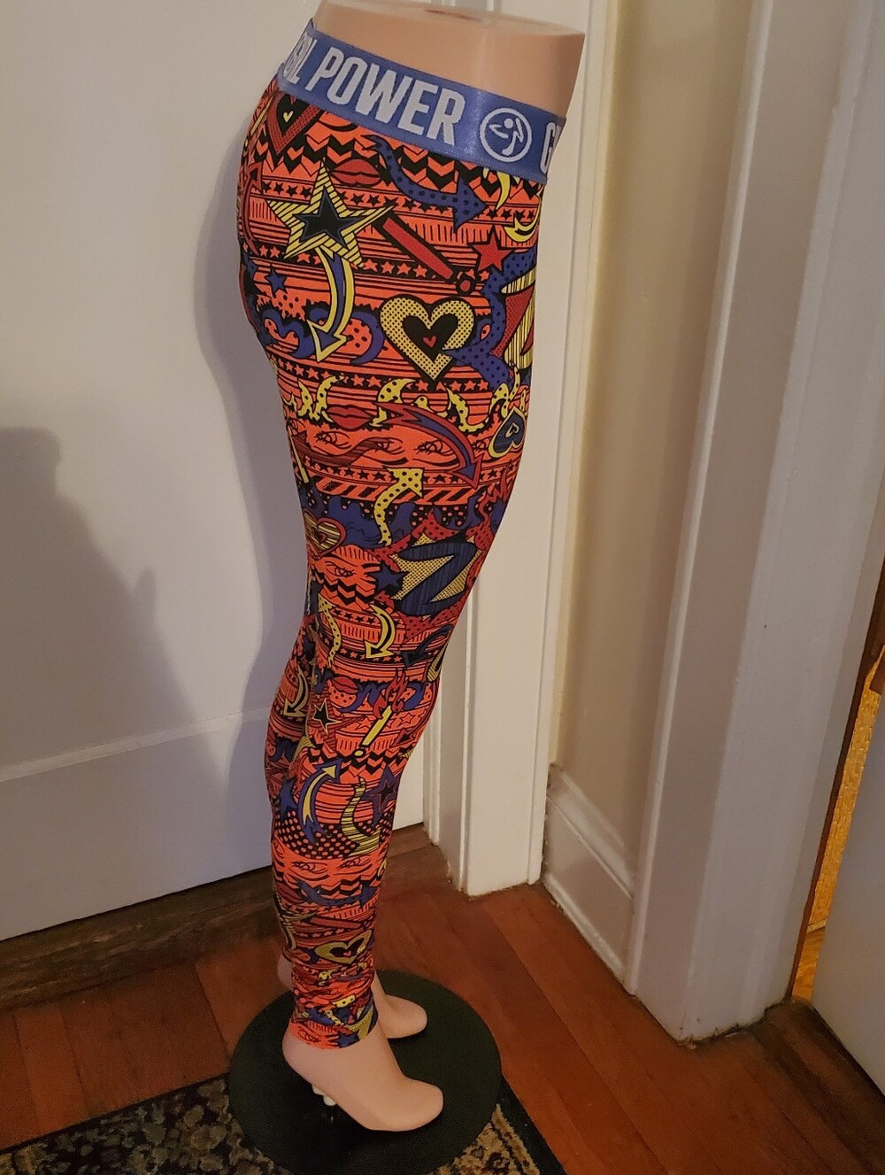 Zumba- Girl Power Dance  WorkOut Leggings - Size Medium M - Picture 4 of 6